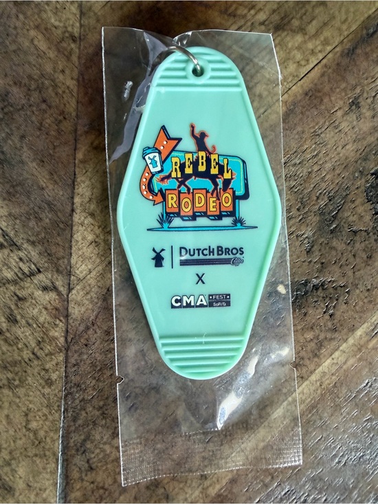Dutch Bros Accessories - Dutch Bros Mint Green CMA Rebel Rodeo Keytag